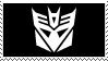 black decepticon logo stamp